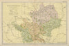HERTFORDSHIRE. County map. Parliamentary constituencies. Railways. BACON 1900