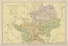 HERTFORDSHIRE. County map. Parliamentary constituencies. Railways. BACON 1900