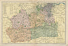 SURREY. County map. Parliamentary constituencies divisions. Railways. BACON 1900