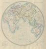EASTERN HEMISPHERE. Europe Africa Asia Australia. SDUK 1874 old antique map