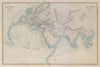 WORLD KNOWN TO ANCIENTS. Herodotus Ptolemy Pliny Hanno. SDUK 1874 old map