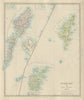SCOTLAND ISLANDS. Western Isles. Orkneys, Shetlands and Hebrides.SDUK 1874 map