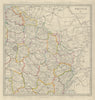 FRANCE N EAST. Champagne Alsace Lorraine Picardie Bourgogne Nord.SDUK 1874 map