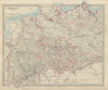 GERMANY DEUTSCHLAND Holstein Hanover Mecklenburg Prussia Saxony SDUK 1874 map