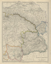AUSTRIAN DOMINIONS Galizia Eastern Hungary Transylvania Galicia. SDUK 1874 map