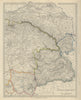 AUSTRIAN DOMINIONS Galizia Eastern Hungary Transylvania Galicia. SDUK 1874 map