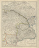 AUSTRIAN DOMINIONS Galizia Eastern Hungary Transylvania Galicia. SDUK 1874 map