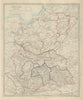 POLAND POLSKA Governments. Warsaw Radom Plock Lomza Lublin. SDUK 1874 old map