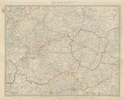 RUSSIA Moscow-St Petersburg. Novgorod Smolensk Vologda Iarolslav SDUK 1874 map