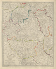 EASTERN EUROPE Vilnius Belarus Lithuania Grodno Podolia Minsk Kiev SDUK 1874 map