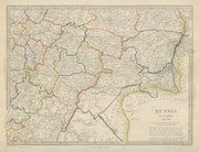 RUSSIA Astrakhan Kostroma Viatra Perm Penza Saratov Kazan Tambor SDUK 1874 map