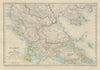 GREECE Corfu Ionian Euboea Kephalonia Saloniki Yania Roumelia SDUK 1874 map