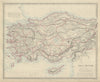 ASIA MINOR & CYPRUS. Turkey Anatolia. North Aegean & Dodecanese. SDUK 1874 map