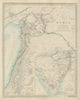 LEVANT. Syria Lebanon Palestine Israel Sinai Egypt. SDUK 1874 old antique map