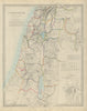 PALESTINE & the Hauran. Israel Jordan Syria Lebanon Jerusalem plan SDUK 1874 map