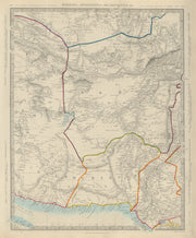 BUKHARA AFGHANISTAN & BELOOCHISTAN Khorassan Sindh Pakistan.SDUK 1874 old map