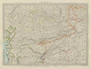 INDIA Madhya Pradesh Gujarat Malwa Khandeish Goondwana Bhopal SDUK 1874 map
