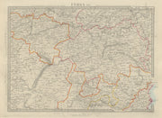INDIA EAST Odisha Jharkhand Chhattisgarh Madhya Pradesh Varanasi. SDUK 1874 map