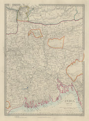 BENGAL BANGLADESH. Chittagong Brahmaputra Sikkim Bhutan Meghalaya. SDUK 1874