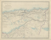ALGERIA. North Africa or Barbary. Algier Algiers Constantine Oran. SDUK 1874 map