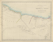 NORTH AFRICA BARBARY. Tripoli Libya Egypt coast Alexandria Tobruk. SDUK 1874 map