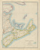 NOVA SCOTIA, New Brunswick Quebec Prince Edward's Island. Canada. SDUK 1874 map