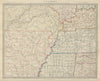 LOWER MISSISSIPPI VALLEY Arkansas Missouri Tennessee Kentucky AL SDUK 1874 map
