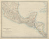 SOUTHERN MEXICO & CENTRAL AMERICA Yucatan Belize Guatemala SDUK 1874 old map