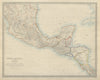 SOUTHERN MEXICO & CENTRAL AMERICA Yucatan Belize Guatemala SDUK 1874 old map