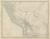 BOLIVIA with Litoral & PERU. Brazil Matto Grosso Amazonas. SDUK 1874 old map