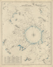 WORLD RIVERS. Comparative lengths of principal rivers. Countries.SDUK 1874 map