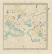 ASTRONOMY CELESTIAL Star map chart signs 1 Vernal Spring Equinox. SDUK 1874