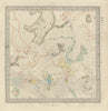 ASTRONOMY CELESTIAL Star map chart 5 North Pole. SDUK 1874 old antique