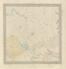 ASTRONOMY CELESTIAL Star map chart 6 South Pole. SDUK 1874 old antique