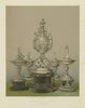 INTERNATIONAL EXHIBITION. Silver vase & tazzas - Mr Hancock, London 1862 print