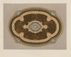 INTERNATIONAL EXHIBITION. A marquetrie table top - H Ahrens, Paris 1862 print