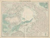 North Pole. Arctic Explorers' tracks Peary 1909. Nansen Cagni. TIMES 1922 map