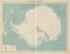 South Pole. Antarctic. Explorers tracks Scott Amundsen Shackleton TIMES 1922 map
