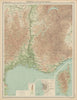 South-east France. Provence Rhone Alpes Languedoc Marseille. THE TIMES 1922 map