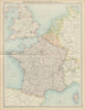 France, Belgium & Holland - Political. French Saar Basin. THE TIMES 1922 map