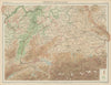 Southern Germany. Bavaria Wurtemberg Franconia. THE TIMES 1922 old antique map
