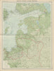 Baltic states. East Prussia. Unresolved borders. Estonia Latvia. TIMES 1922 map