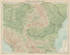 Rumania & adjacent states. Romania Bulgaria Balkans. THE TIMES 1922 old map