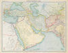 Arabia & Middle East. Debai/Dubai Abu Dhabi Koweit/Kuwait. THE TIMES 1922 map