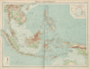 Malay Archipelago. Indonesia Philippines Dutch East Indies. THE TIMES 1922 map