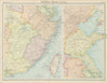 Eastern China. Shantung Kiangsi Chekiang Fukien Kwangtung TIMES 1922 old map