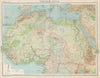 North & West Africa. Dahomey. Gold Coast. Military Territory. THE TIMES 1922 map