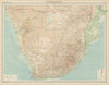 Colonial Southern Africa. Bechuanaland Rhodesia Mozambique. TIMES 1922 old map
