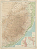 Colonial Southeast Africa. Port Elizabeth Durban. Cape Transvaal. TIMES 1922 map