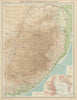 Colonial Southeast Africa. Port Elizabeth Durban. Cape Transvaal. TIMES 1922 map